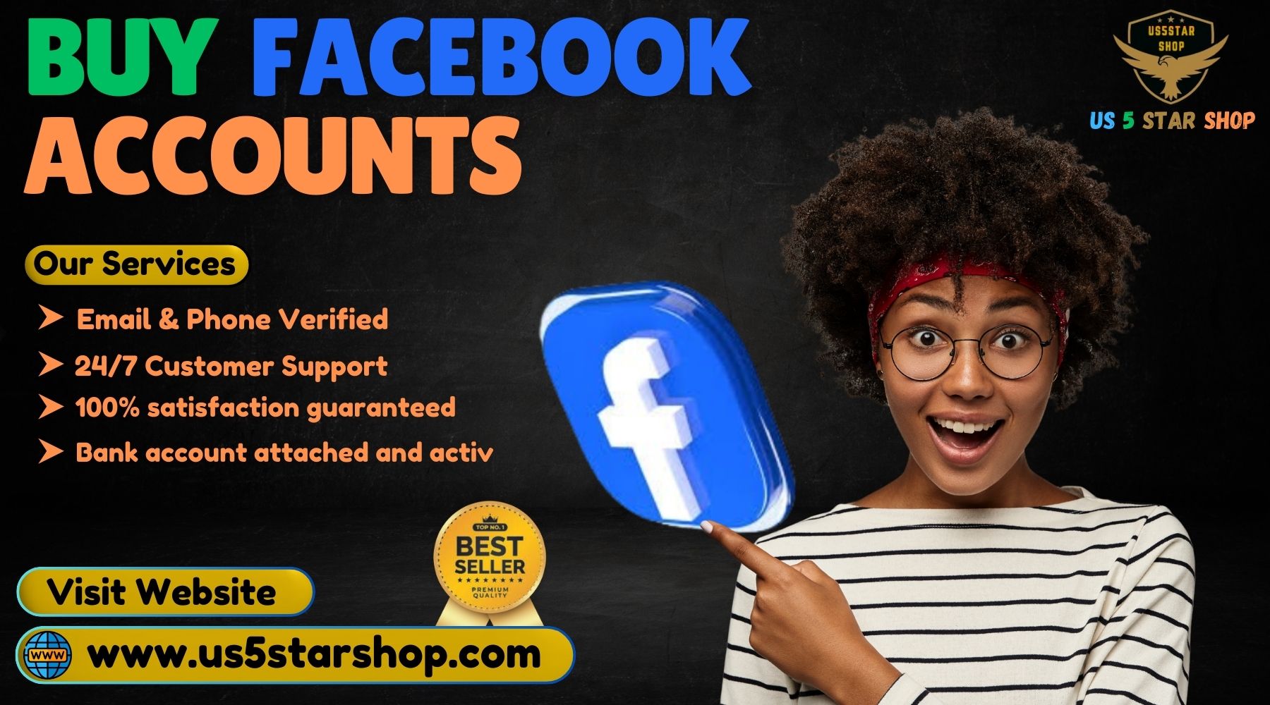 Buy USA Facebook Accounts-100% Safe, Have Followers, Friends 